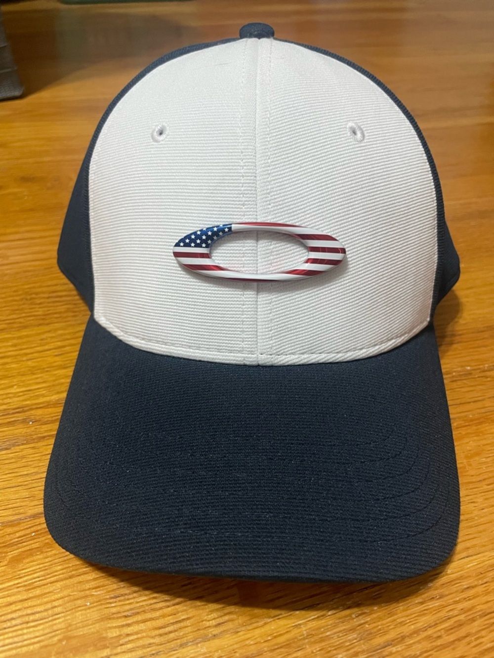 Oakley Black Hat with White Logo Embroidery